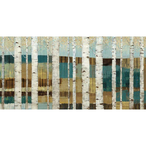 Shimmering Valley Black Modern Wood Framed Art Print by Wild Apple Portfolio