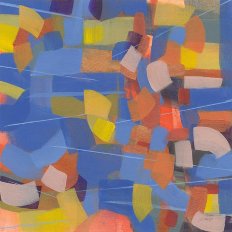 Intensity Black Modern Wood Framed Art Print with Double Matting by Maye, Jo