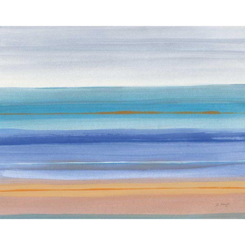 Warmth Black Modern Wood Framed Art Print by Maye, Jo