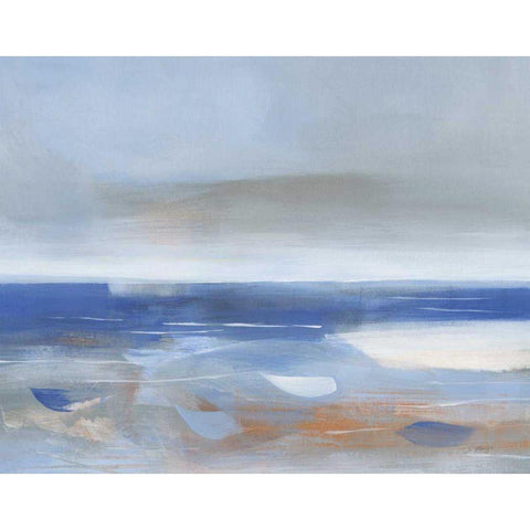 Calm Sea Gold Ornate Wood Framed Art Print with Double Matting by Maye, Jo