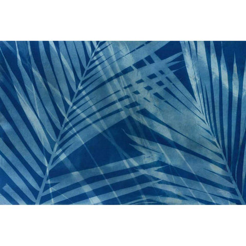 Cyanotype Tropical VIII White Modern Wood Framed Art Print by Green, Nancy