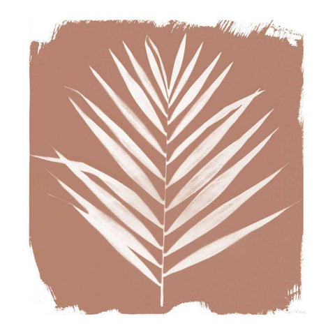 Nature by the Lake - Frond III Warm Sq White Modern Wood Framed Art Print by Rhue, Piper