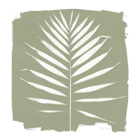 Nature by the Lake - Frond IV Warm Sq Black Ornate Wood Framed Art Print with Double Matting by Rhue, Piper