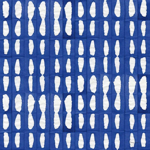 Aquarelle Blue VIII Black Modern Wood Framed Art Print by Green, Nancy