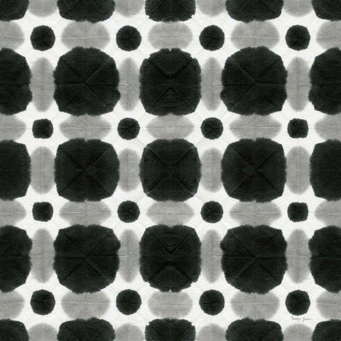 Aquarelle Black and White I Black Modern Wood Framed Art Print by Green, Nancy