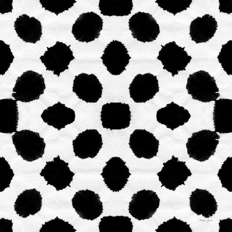 Aquarelle Black and White IX Black Modern Wood Framed Art Print by Green, Nancy