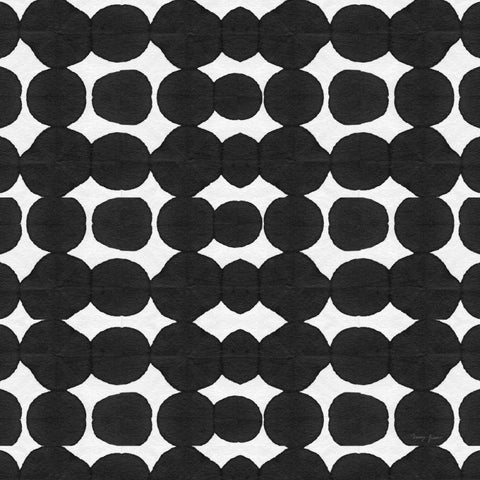 Aquarelle Black and White X Black Modern Wood Framed Art Print by Green, Nancy