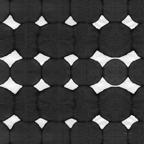 Aquarelle Black and White Square IV White Modern Wood Framed Art Print by Green, Nancy