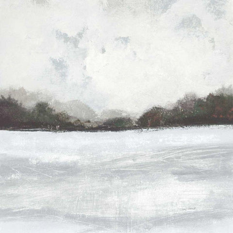 This Place IV Neutral Black Modern Wood Framed Art Print by Warrick, Cheryl