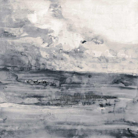 Thunder Road Neutral Black Modern Wood Framed Art Print by Hristova, Albena