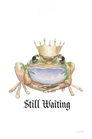 Still Waiting Black Ornate Wood Framed Art Print with Double Matting by Wiens, James