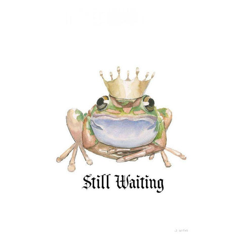 Still Waiting Gold Ornate Wood Framed Art Print with Double Matting by Wiens, James