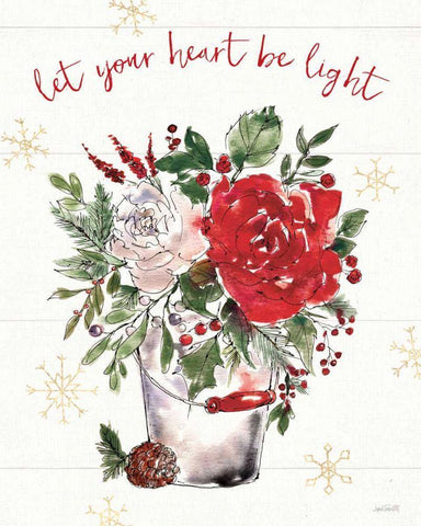 Lighthearted Holiday II White Modern Wood Framed Art Print with Double Matting by Tavoletti, Anne