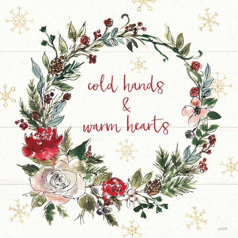 Lighthearted Holiday V Gold Ornate Wood Framed Art Print with Double Matting by Tavoletti, Anne