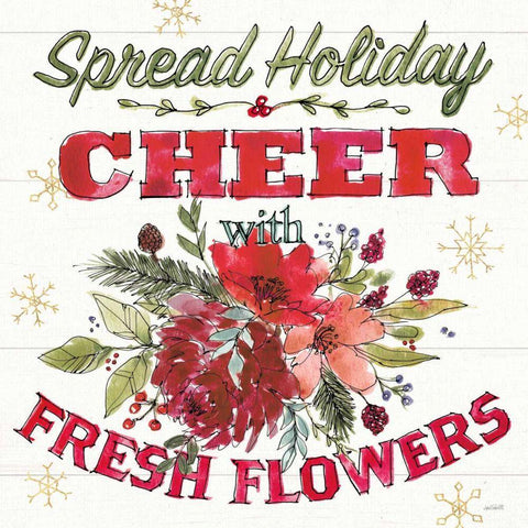 Lighthearted Holiday VI White Modern Wood Framed Art Print with Double Matting by Tavoletti, Anne