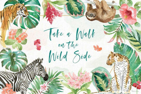 From the Jungle I Black Ornate Wood Framed Art Print with Double Matting by Grove, Beth