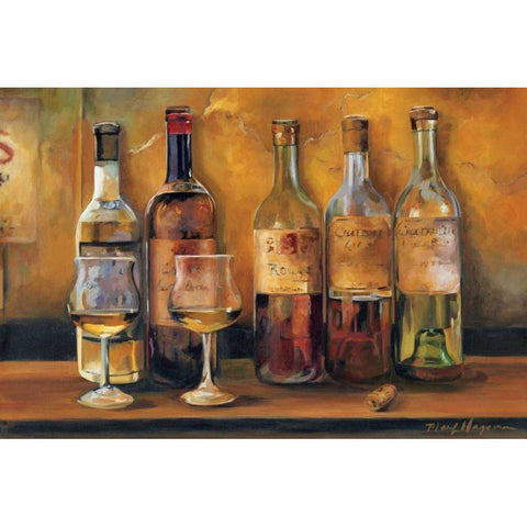 Cellar Whites Black Modern Wood Framed Art Print by Hageman, Marilyn