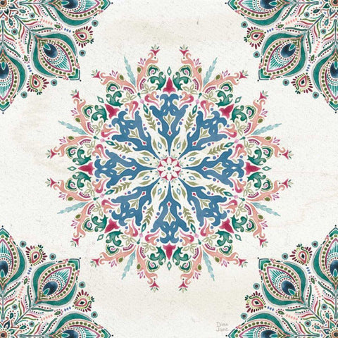 Bohemian Vibes VII Gold Ornate Wood Framed Art Print with Double Matting by June, Dina