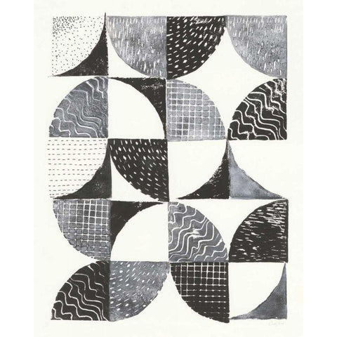 Night Sky II Black Modern Wood Framed Art Print with Double Matting by Prahl, Courtney