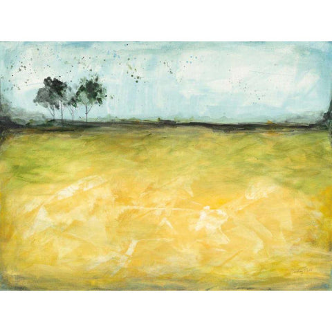 Over the Meadow Black Modern Wood Framed Art Print with Double Matting by Prahl, Courtney