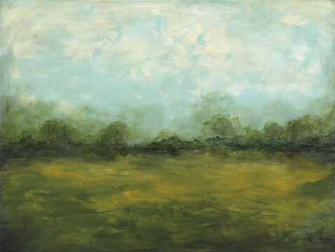 Meadows Edge White Modern Wood Framed Art Print with Double Matting by Prahl, Courtney
