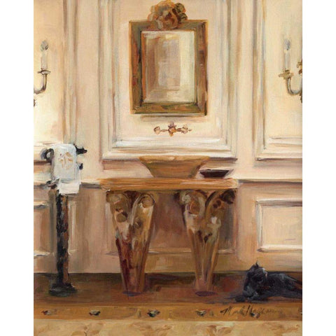 Classical Bath I - Wag Gold Ornate Wood Framed Art Print with Double Matting by Hageman, Marilyn