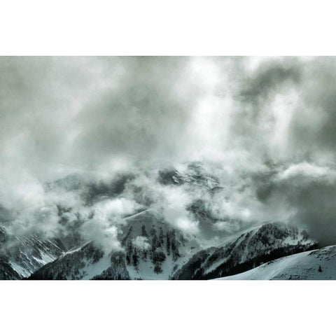 Through the Clouds White Modern Wood Framed Art Print by Eichman, Andre