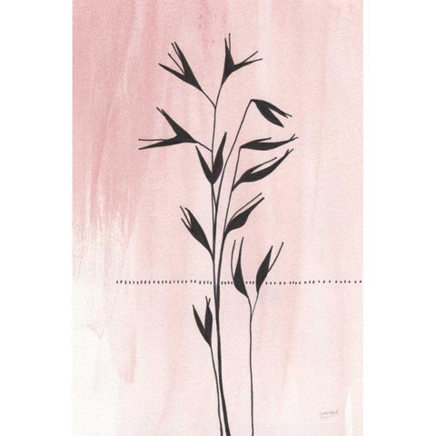 Valentine Blush II White Modern Wood Framed Art Print by Mack, Lynn