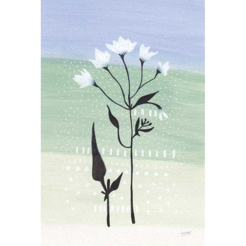 Jasmine Delight I Black Modern Wood Framed Art Print by Mack, Lynn