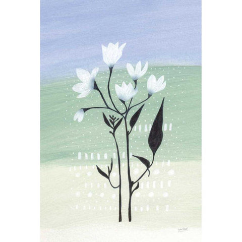 Jasmine Delight II Black Modern Wood Framed Art Print by Mack, Lynn