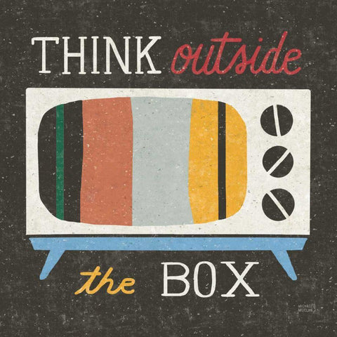 Retro Desktop Television v2 Black Ornate Wood Framed Art Print with Double Matting by Mullan, Michael