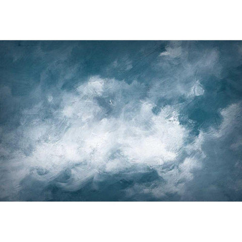 Hedgerow II Clouds Black Modern Wood Framed Art Print with Double Matting by Purinton, Julia