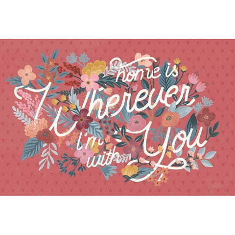 Love Letters I Black Modern Wood Framed Art Print with Double Matting by Marshall, Laura