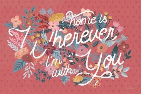 Love Letters I White Modern Wood Framed Art Print with Double Matting by Marshall, Laura