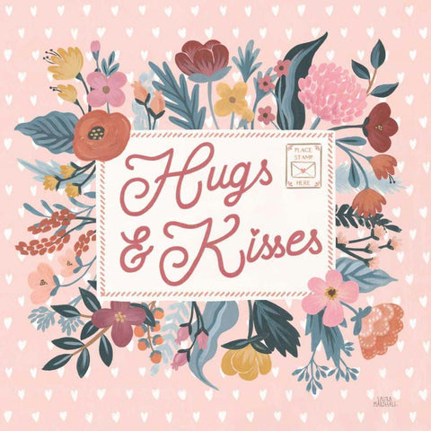 Love Letters VI White Modern Wood Framed Art Print with Double Matting by Marshall, Laura