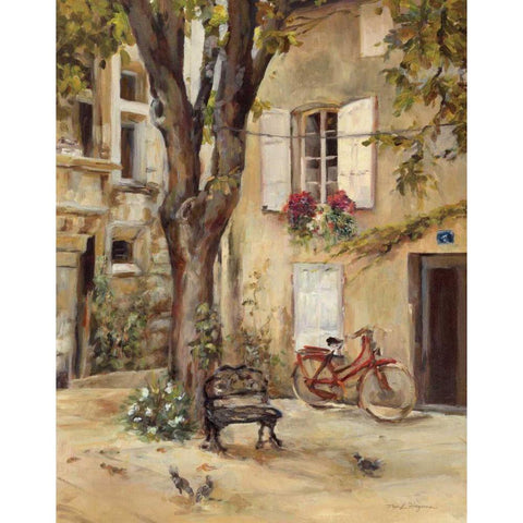Provence Village I Black Modern Wood Framed Art Print by Hageman, Marilyn