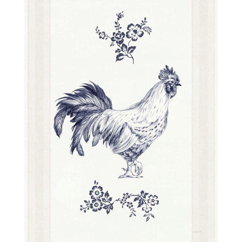 Summer Chickens I White Modern Wood Framed Art Print by Nai, Danhui