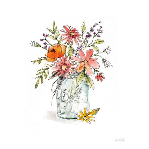 Americana Mood V Summer White Modern Wood Framed Art Print by Tavoletti, Anne