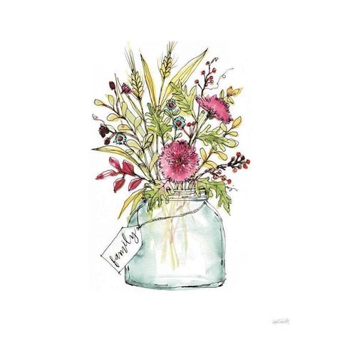 Festive Foliage III Summer Gold Ornate Wood Framed Art Print with Double Matting by Tavoletti, Anne