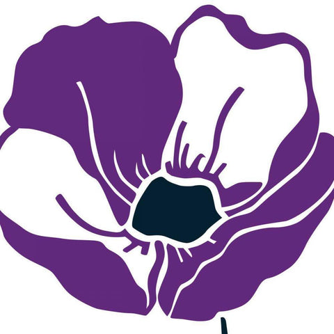 Pop Art Floral VI Gold Ornate Wood Framed Art Print with Double Matting by Wild Apple Portfolio