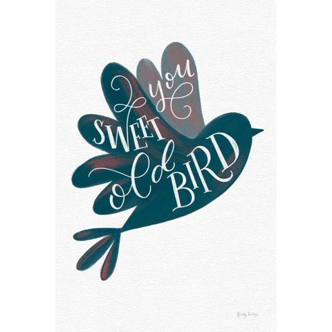 Sweet Old Bird Gold Ornate Wood Framed Art Print with Double Matting by Thorns, Becky