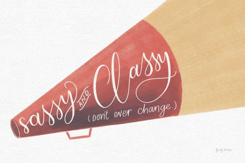 Sassy and Classy Black Ornate Wood Framed Art Print with Double Matting by Thorns, Becky