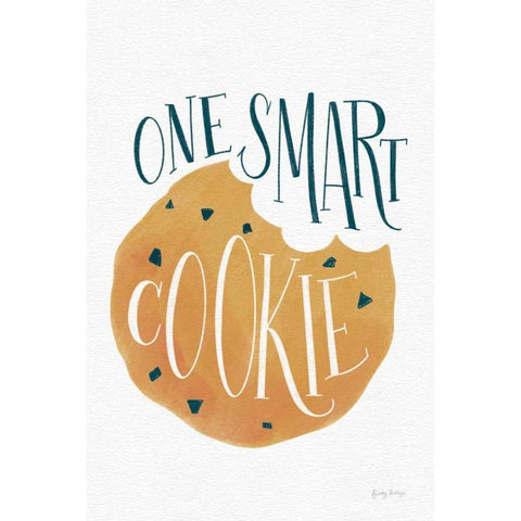 One Smart Cookie Black Modern Wood Framed Art Print with Double Matting by Thorns, Becky