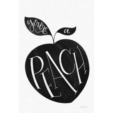 You are a Peach BW Black Modern Wood Framed Art Print with Double Matting by Thorns, Becky