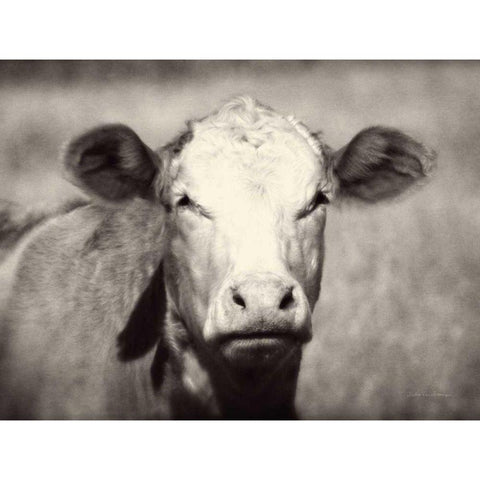 Pretty Girl Black Modern Wood Framed Art Print with Double Matting by Van Swearingen, Debra