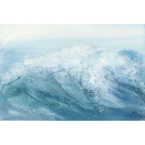 Waves I Black Modern Wood Framed Art Print by Paschke, Chris