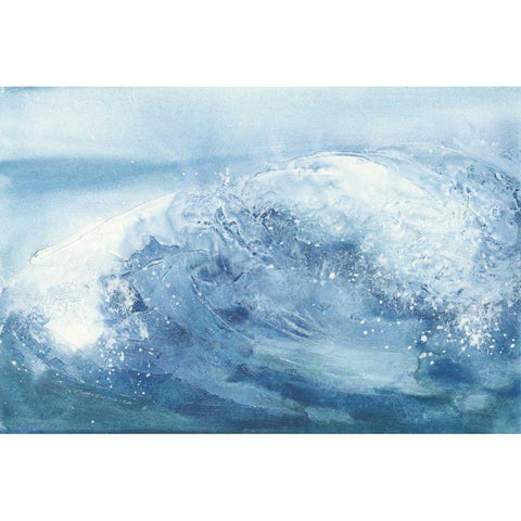 In the Blue IV Black Modern Wood Framed Art Print with Double Matting by Paschke, Chris