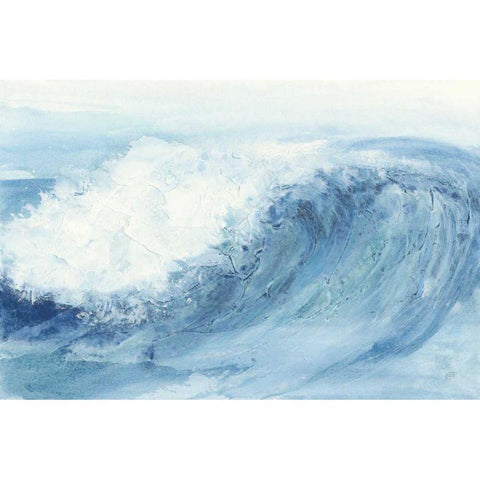 In the Blue V Gold Ornate Wood Framed Art Print with Double Matting by Paschke, Chris