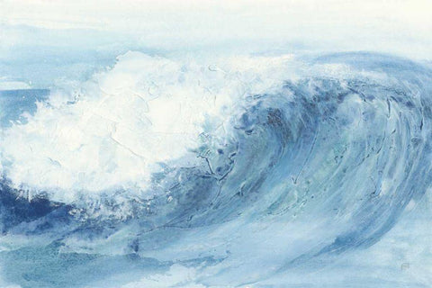 In the Blue V Black Ornate Wood Framed Art Print with Double Matting by Paschke, Chris