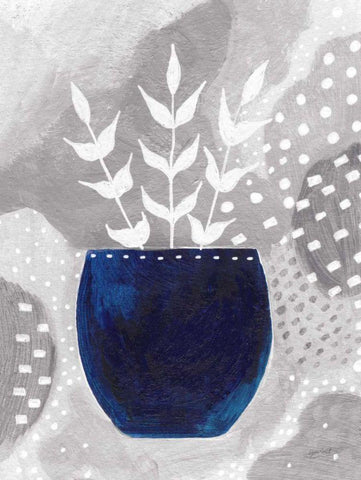 Sweet Love II Gray White Modern Wood Framed Art Print with Double Matting by Mack, Lynn